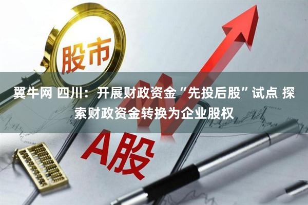 翼牛网 四川：开展财政资金“先投后股”试点 探索财政资金转换为企业股权
